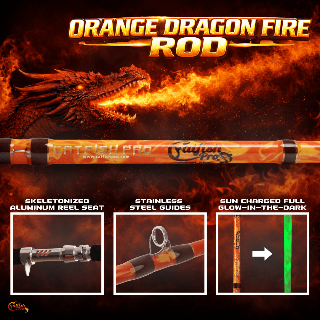 Orange Dragon Fire Casting Glow Rod